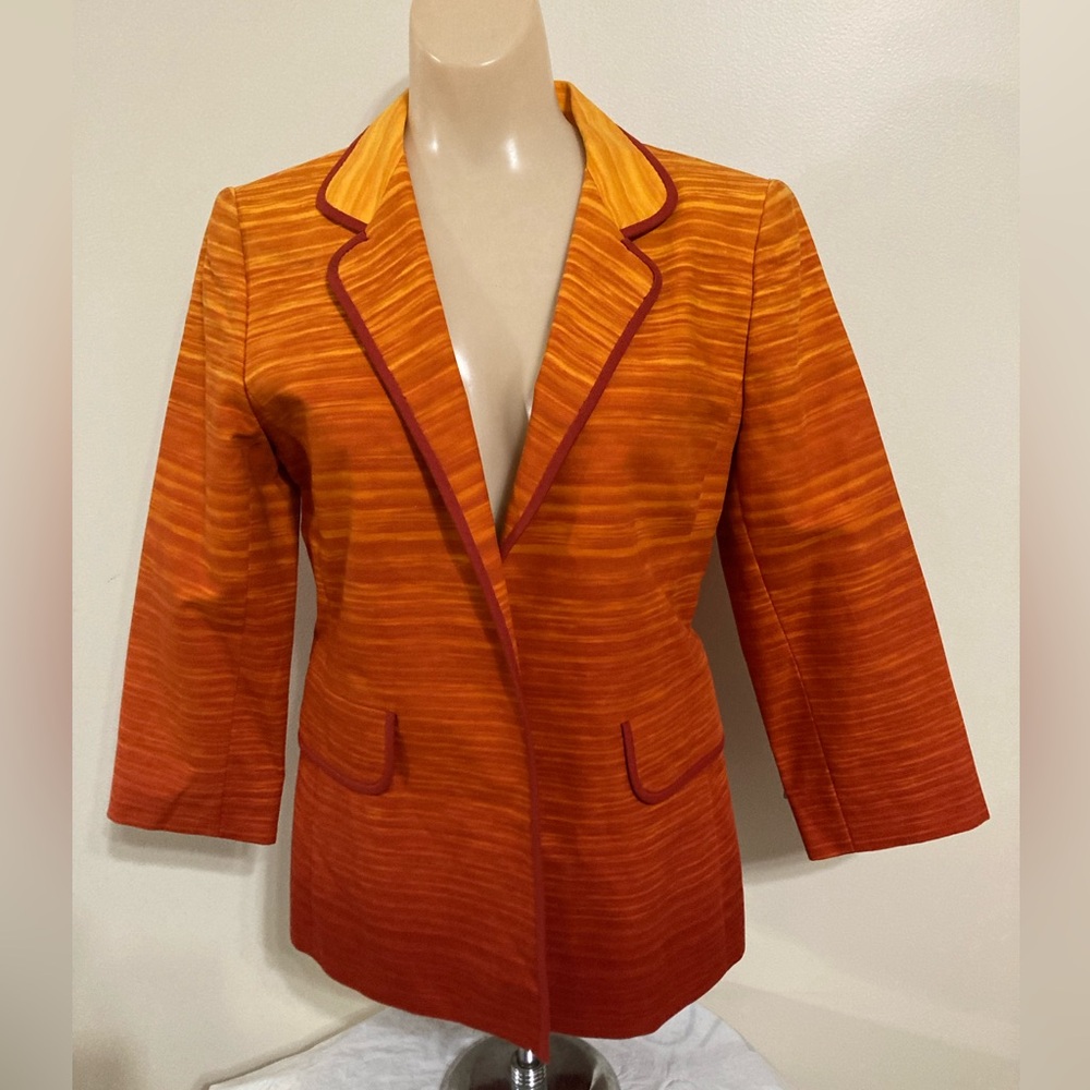 Women's Orange Gradient 3/4 Sleeve Blazer Jacket
Item# TSjkt27
